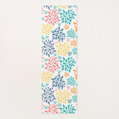 Tapis De Yoga Fleurs abstraites colorées motif (Dos)