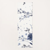 Tapis De Yoga Fleurs bleues (Devant)