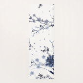 Tapis De Yoga Fleurs bleues (Dos)