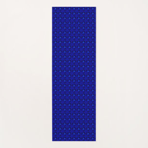 Tapis De Yoga Fleurs bleues en 3D, Artdeco