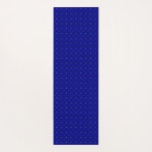 Tapis De Yoga Fleurs bleues en 3D, Artdeco (Dos)