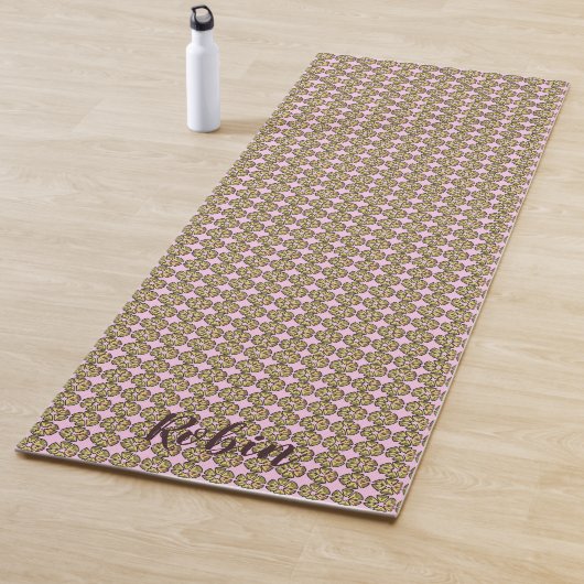 Tapis De Yoga Fleurs colorées simples pour elle (En situation)
