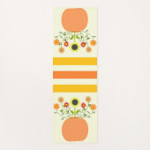 Tapis De Yoga Fleurs d'action de grâce en Citrouille (Devant)