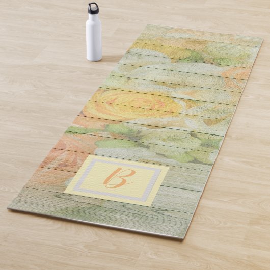 Tapis De Yoga Fleurs de bois (En situation)