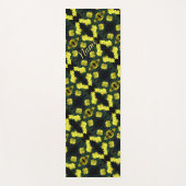 Tapis De Yoga Fleurs de géranium Motif Abstrait Personnalisé (Devant)