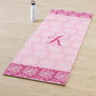 Tapis De Yoga Fleurs de henné rose Yoga Mat