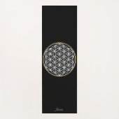 TAPIS DE YOGA FLEURS DE LA VIE SYMBOLE MYSTIQUE (Devant)