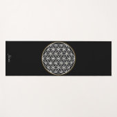 TAPIS DE YOGA FLEURS DE LA VIE SYMBOLE MYSTIQUE (Devant (Horizontal))