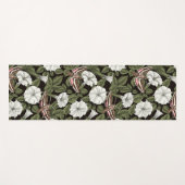 Tapis De Yoga Fleurs de lune et sphinx Mois (Devant (Horizontal))