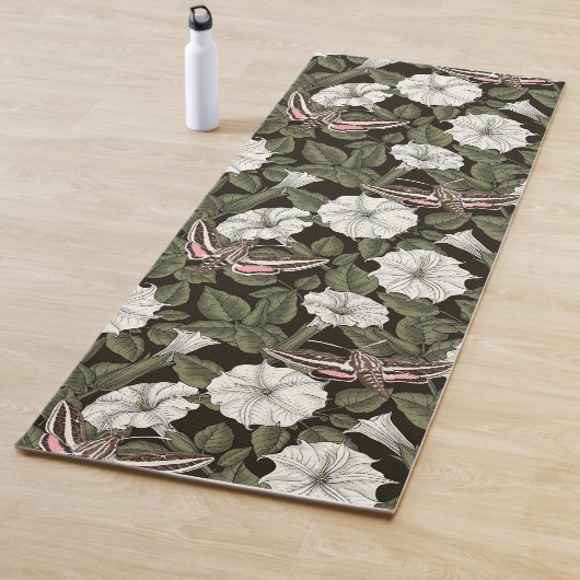 Tapis De Yoga Fleurs de lune et sphinx Mois (En situation)
