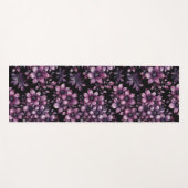 Tapis de Yoga Fleurs de Luxe – Conception de Fitne (Devant (Horizontal))