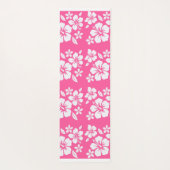 Tapis De Yoga Fleurs de plage rose tropicale (Dos)