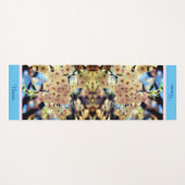 Tapis De Yoga Fleurs de printemps rose 3 personnalisées (Devant (Horizontal))