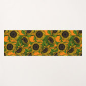 Tapis De Yoga Fleurs de soleil (Devant (Horizontal))