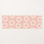 Tapis De Yoga Fleurs de teintes douces (Devant (Horizontal))