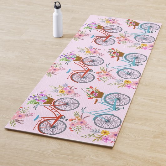 Tapis De Yoga Fleurs de vélo Yoga Mat