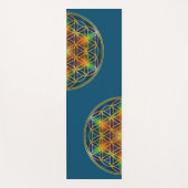 Tapis De Yoga FLEURS DE VIE - Fleur fractale 1 (Devant)