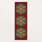 Tapis De Yoga FLEURS DE VIE - Fleur fractale 1 (Dos)