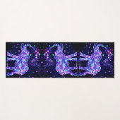 Tapis De Yoga Fleurs d'éléphants - (Devant (Horizontal))