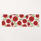 Tapis De Yoga Fleurs d'été joyeuses floraison de pavot (Devant (Horizontal))