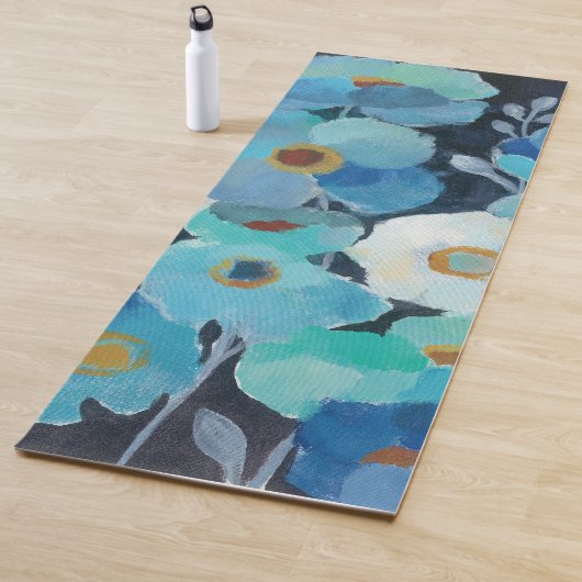 Tapis De Yoga Fleurs d'indigo (En situation)