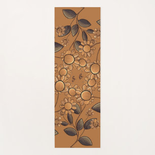 Tapis De Yoga Fleurs d'or