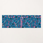 Tapis De Yoga Fleurs Et Papillons (Devant (Horizontal))