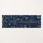 Tapis De Yoga Fleurs Guitare Yoga Mat Relax Son (Devant (Horizontal))