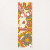 Tapis De Yoga Fleurs hippies super psychédéliques (Devant)