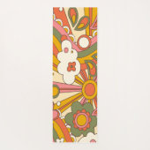 Tapis De Yoga Fleurs hippies super psychédéliques (Dos)