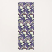 Tapis De Yoga Fleurs Iris Violet Motif de la nature (Devant)