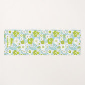 Tapis de Yoga Fleurs Jolies (Devant (Horizontal))