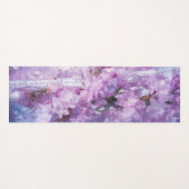 Tapis De Yoga Fleurs Lilac congelées (Devant (Horizontal))
