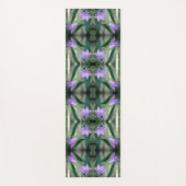 Tapis De Yoga Fleurs Lys violettes délicates Abstraites (Devant)