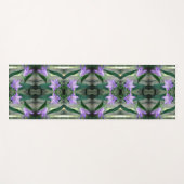 Tapis De Yoga Fleurs Lys violettes délicates Abstraites (Devant (Horizontal))
