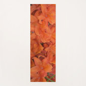 Tapis De Yoga Fleurs orange (Devant)