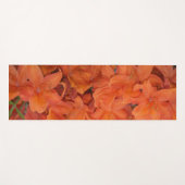 Tapis De Yoga Fleurs orange (Devant (Horizontal))