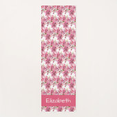 Tapis de Yoga Fleurs Orchidées Roses (Devant)
