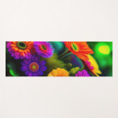 Tapis De Yoga Fleurs partout (Devant (Horizontal))
