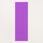 Tapis De Yoga Fleurs roses bleues en 3D, Artdeco (Dos)