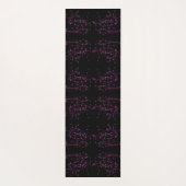 Tapis De Yoga Fleurs roses chaudes (Dos)