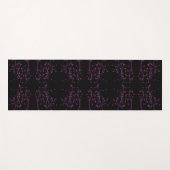Tapis De Yoga Fleurs roses chaudes (Devant (Horizontal))