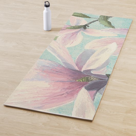 Tapis De Yoga Fleurs roses des sud (En situation)