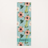 Tapis De Yoga Fleurs roses douces motif Yoga Mat (Devant)