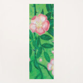 Tapis De Yoga Fleurs roses sauvages (Devant)