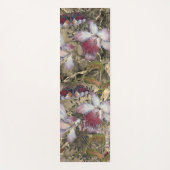 Tapis De Yoga Fleurs Rouge, Or, Vert Élégant Yoga Mat (Devant)