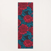 Tapis De Yoga Fleurs rouges de waratah (Dos)