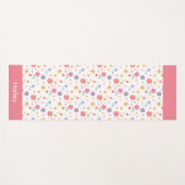 Tapis De Yoga Fleurs simples (Devant (Horizontal))