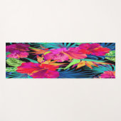 Tapis De Yoga Fleurs tropicales (Devant (Horizontal))