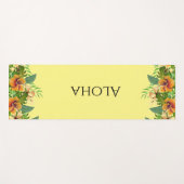 Tapis De Yoga Fleurs tropicales d'Aloha (Devant (Horizontal))